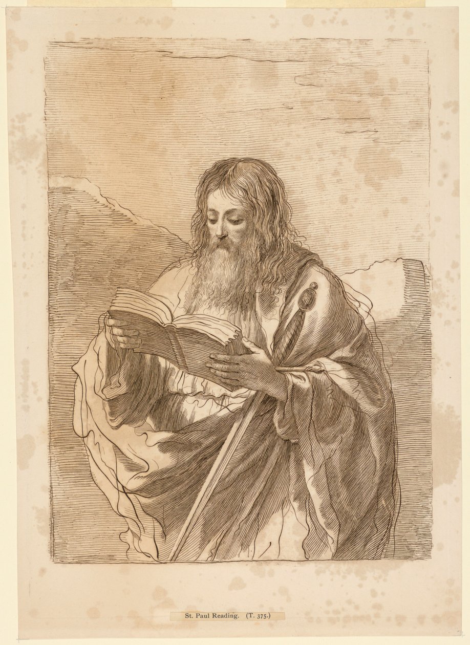 Čtení svatého Pavla od Francesco Bartolozzi