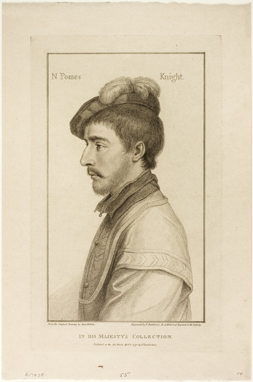 Sir Nicholas Poines od Francesco Bartolozzi