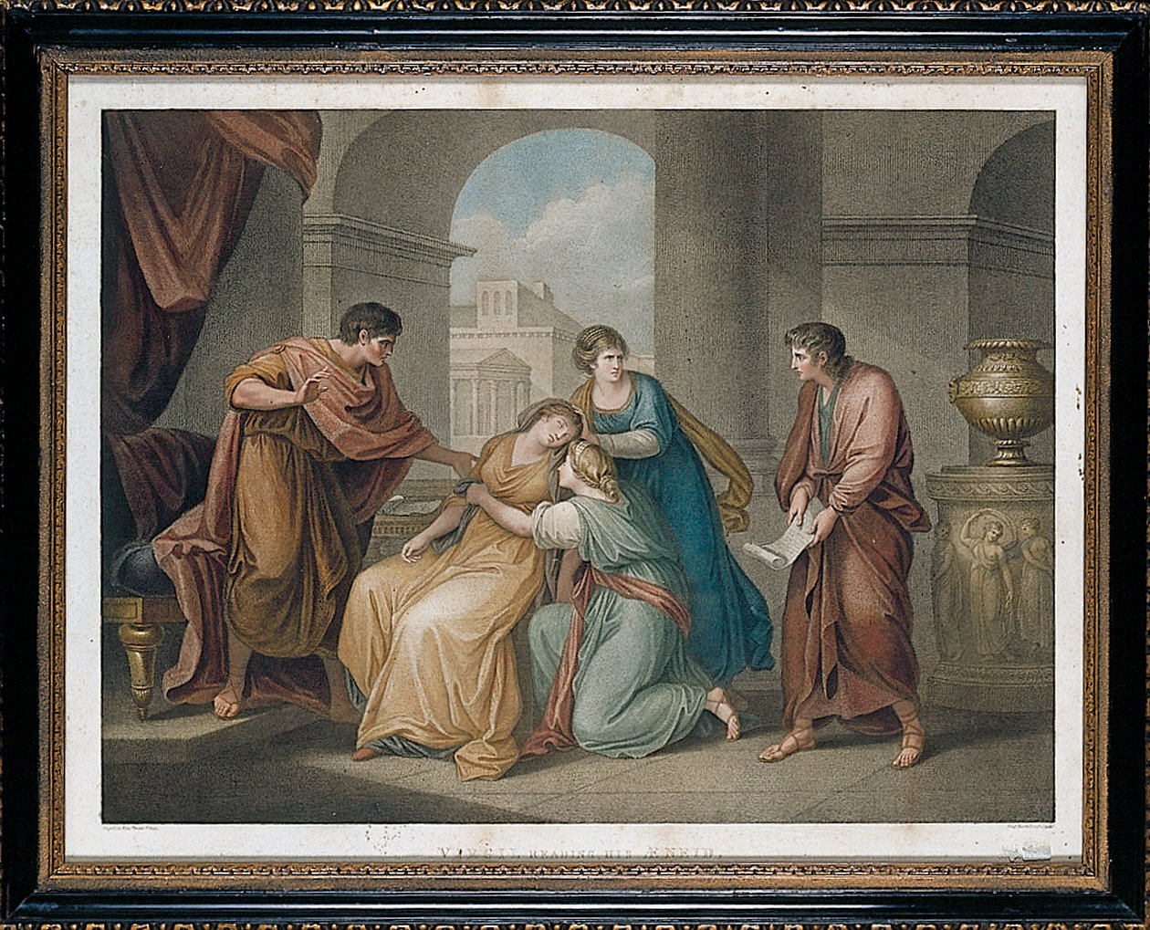 Virgil Reading his Aeneid, 1796 od Francesco Bartolozzi
