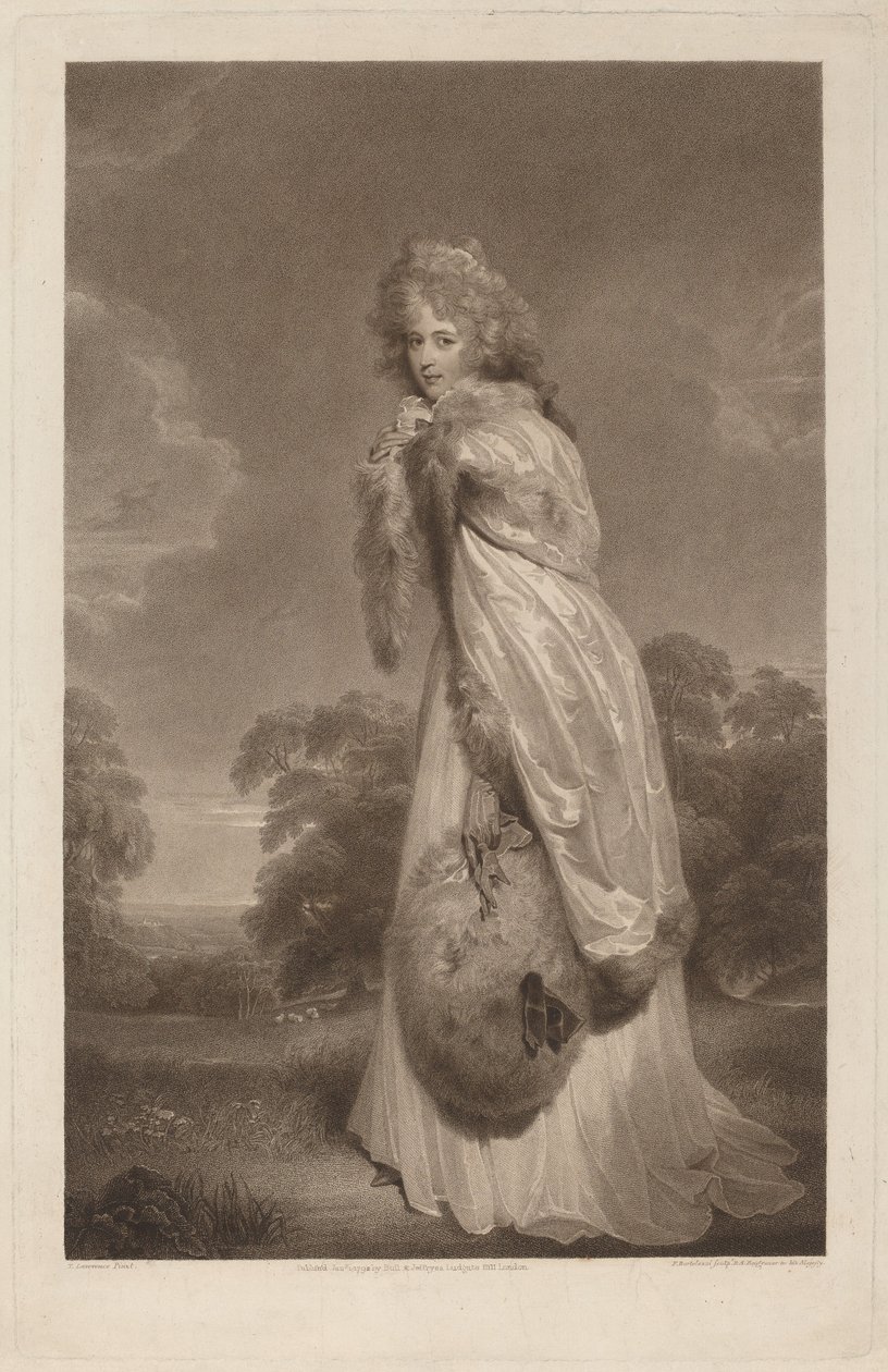 Elizabeth Farranová od Francesco Bartolozzi after Sir Thomas Lawrence