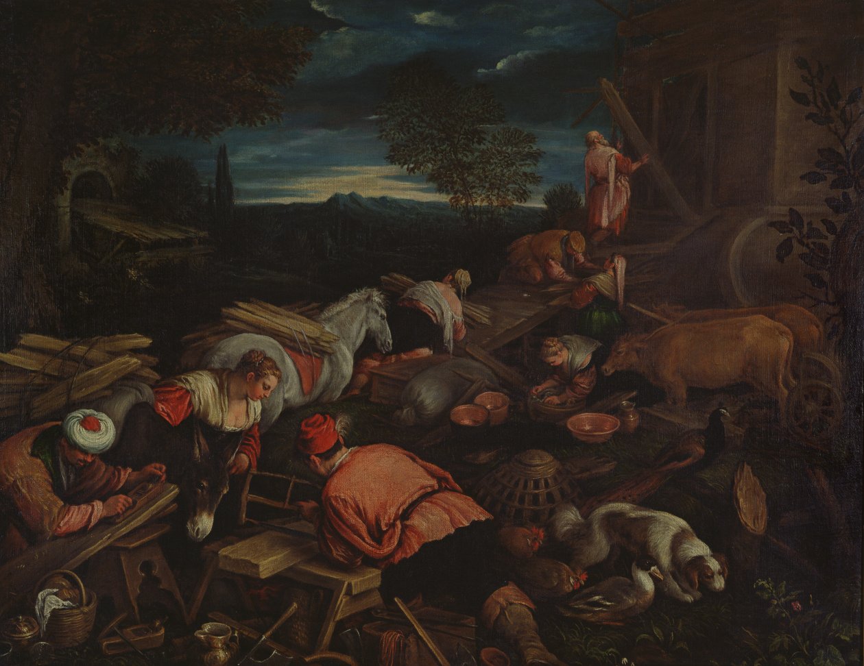 Stavba archy od Francesco Bassano