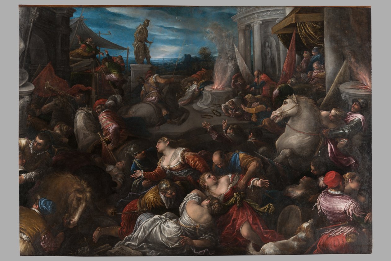 Znásilnění Sabines, c.1580-82 od Francesco Bassano