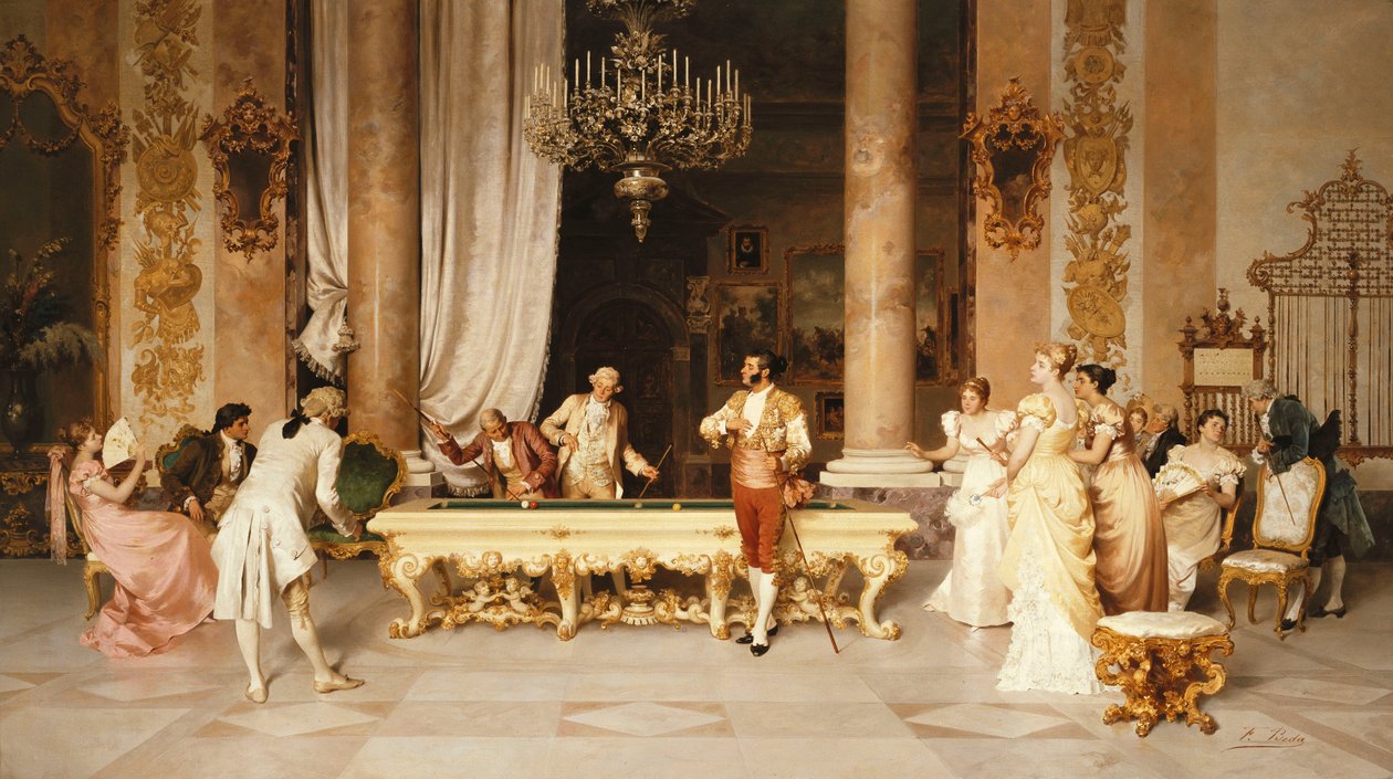 Hra kulečníku od Francesco Beda