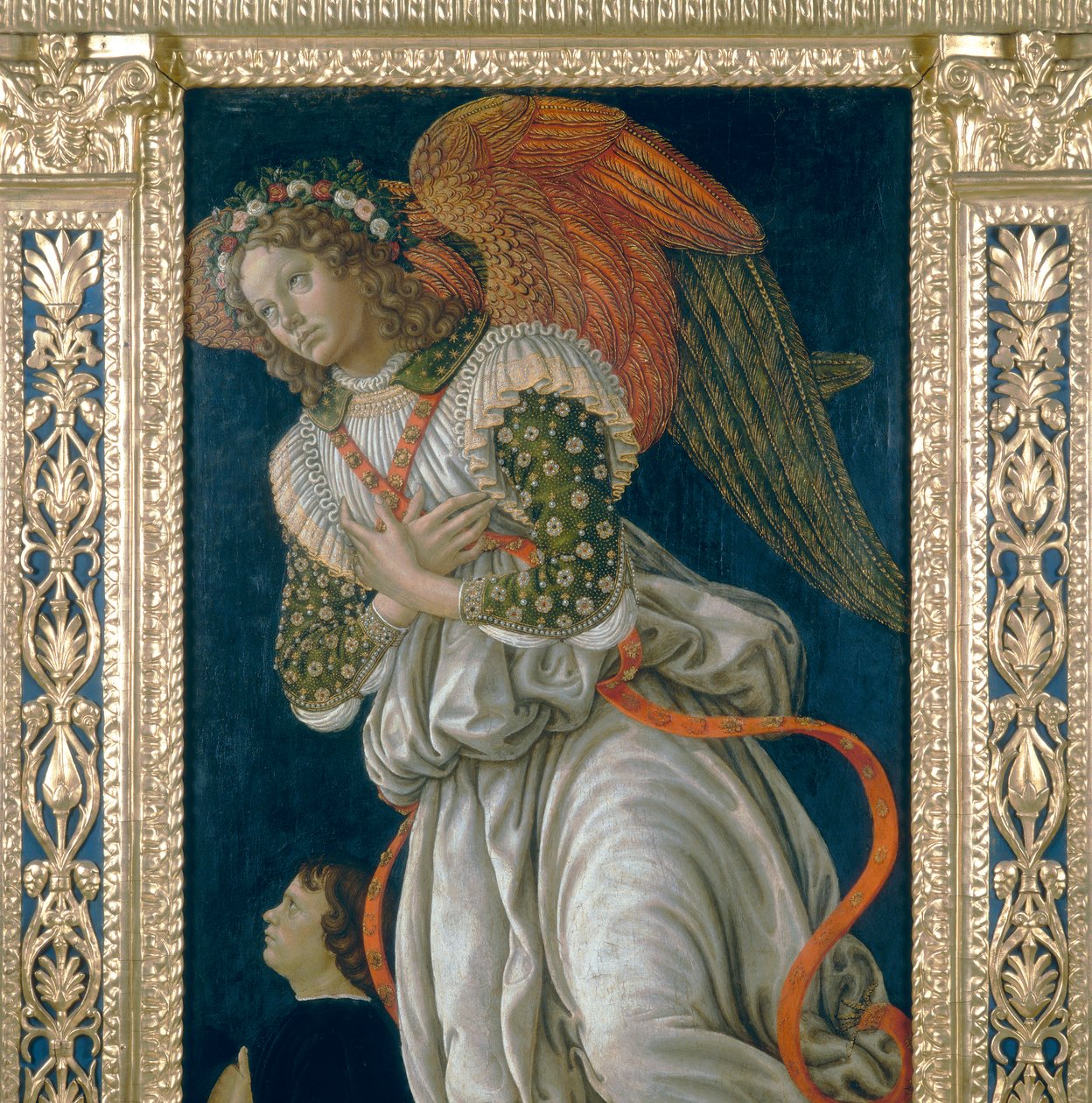 Anděl. Detail svatostánku svatého Šebestiána od Francesco Botticini
