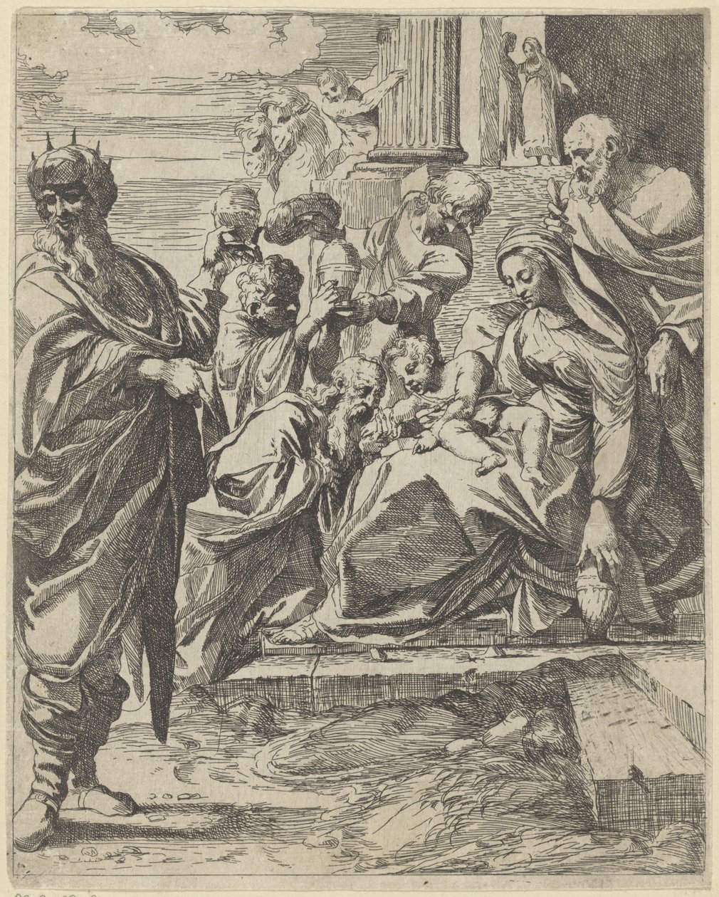 Klanění králů od Francesco Brizio (attributed to)
