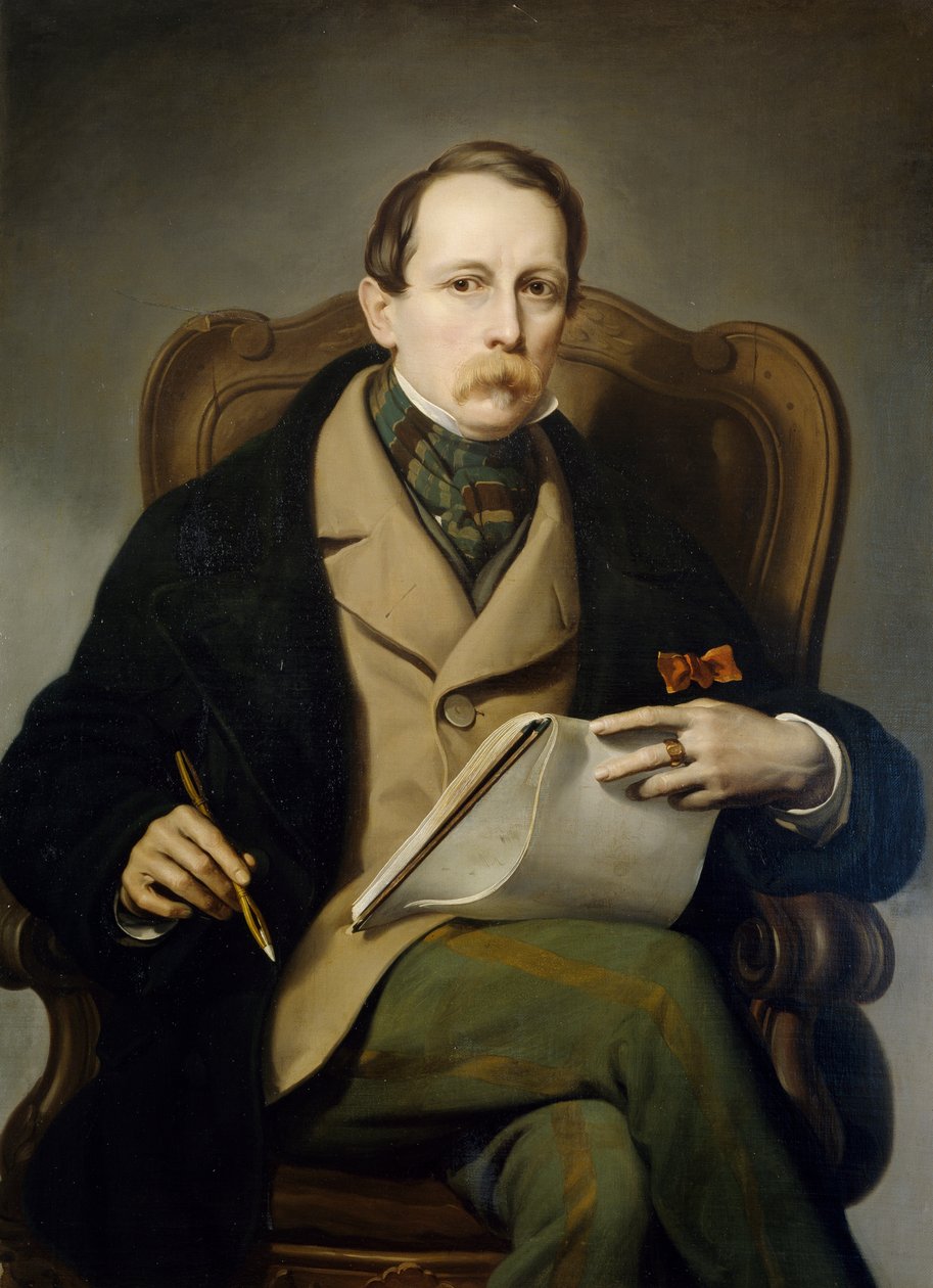 Autoportrét, Francis Coghetti (1802-1875) od Francesco Coghetti