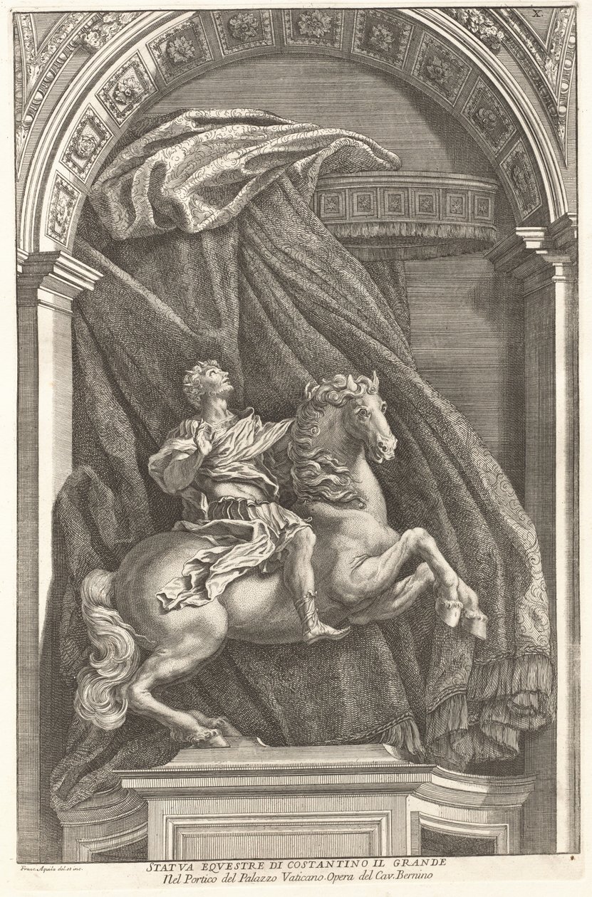 Socha Konstantina, 1704-1742. od Francesco Faraone Aquila