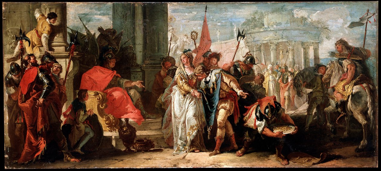 Velkodušnost Scipio Africanus, c1727-1769 od Francesco Fontebasso
