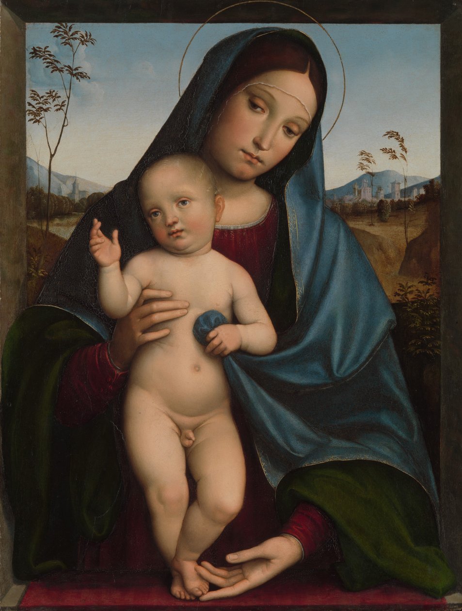 Madonna a dítě, 1490s. od Francesco Francia