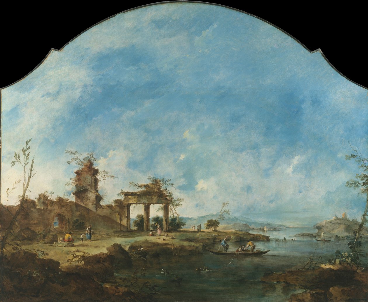 Fantastická krajina, ca. 1765. od Francesco Guardi