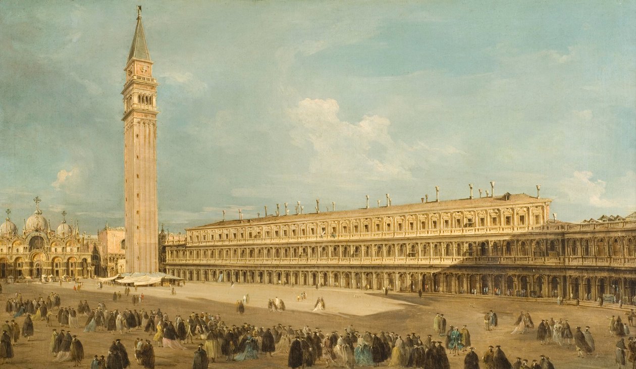Piazza San Marco v Benátkách od Francesco Guardi