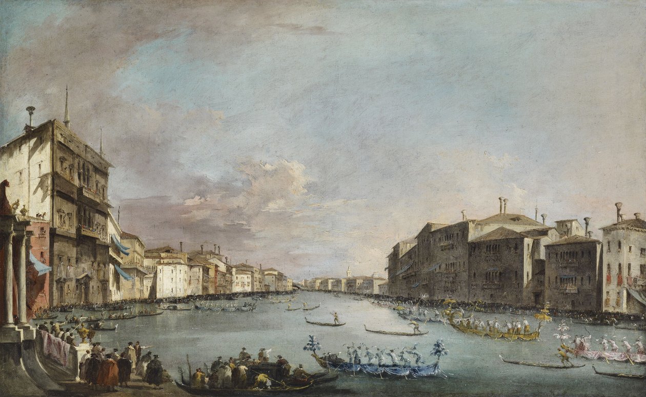 Regata v Benátkách od Francesco Guardi