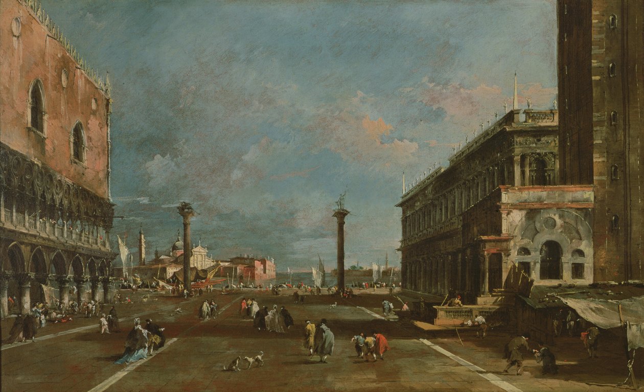 Piazzetta San Marco, Benátky od Francesco Guardi