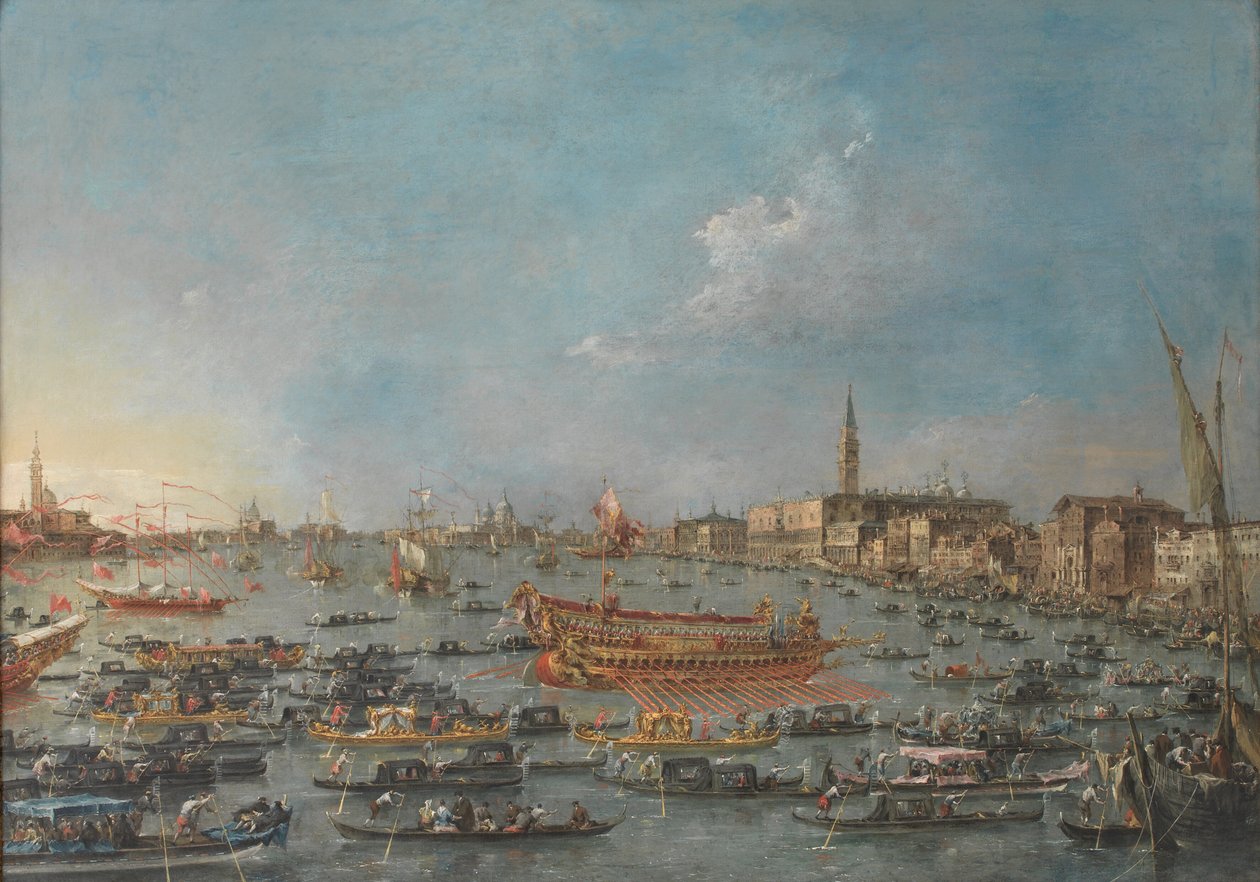 Festival Bucintoro v Benátkách od Francesco Guardi