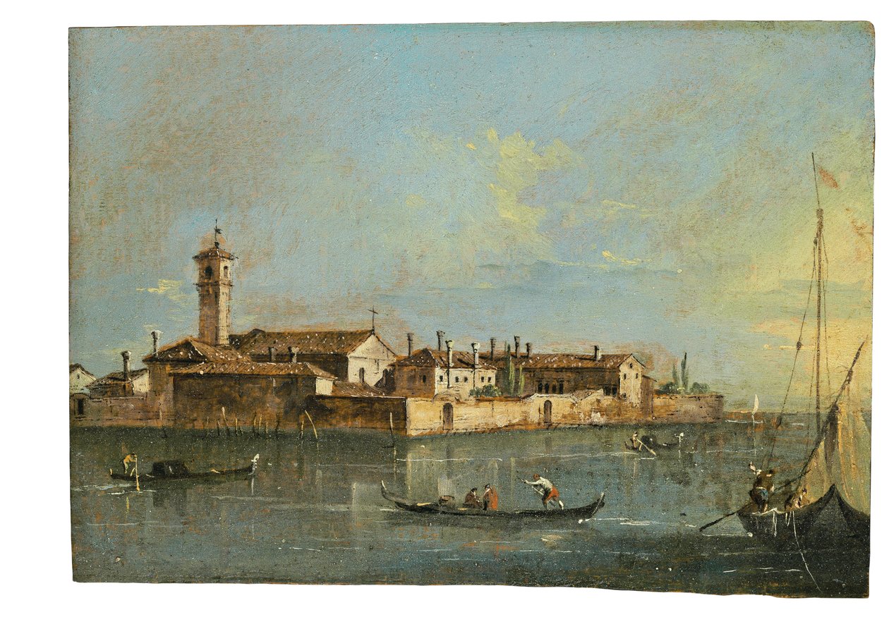 Ostrov Lazzaretto Vecchio, Benátky od Francesco Guardi