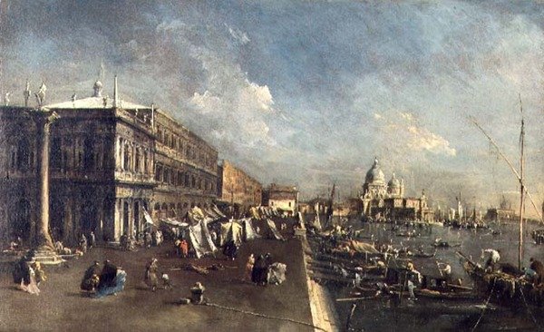Molo, Benátky od Francesco Guardi