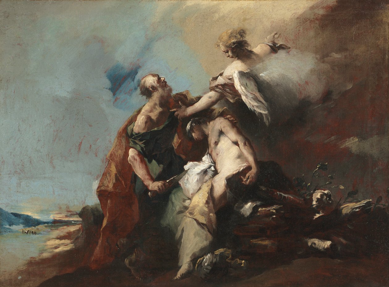 Obětování Izáka, 1750. od Francesco Guardi