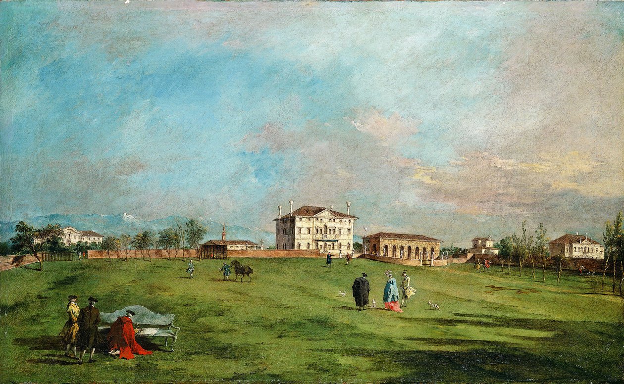 Villa Loredan, Paese, počátek 80. let 18. století. od Francesco Guardi