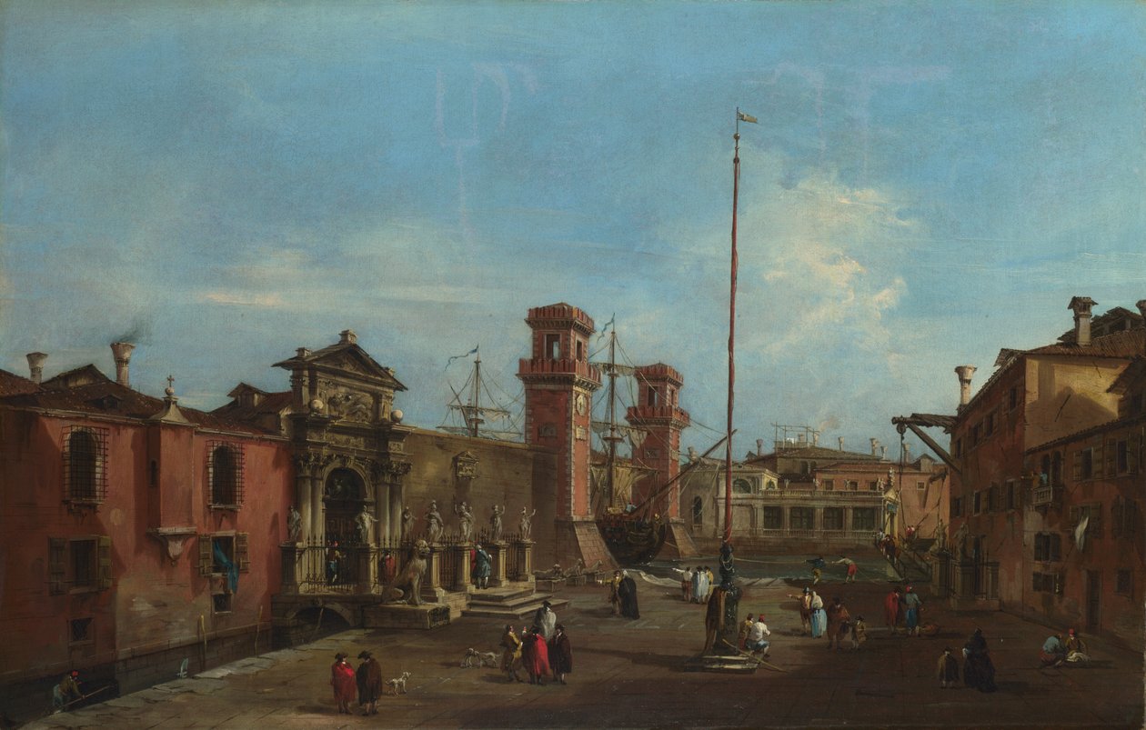 Benátky. Arsenal, 1755-1760 od Francesco Guardi