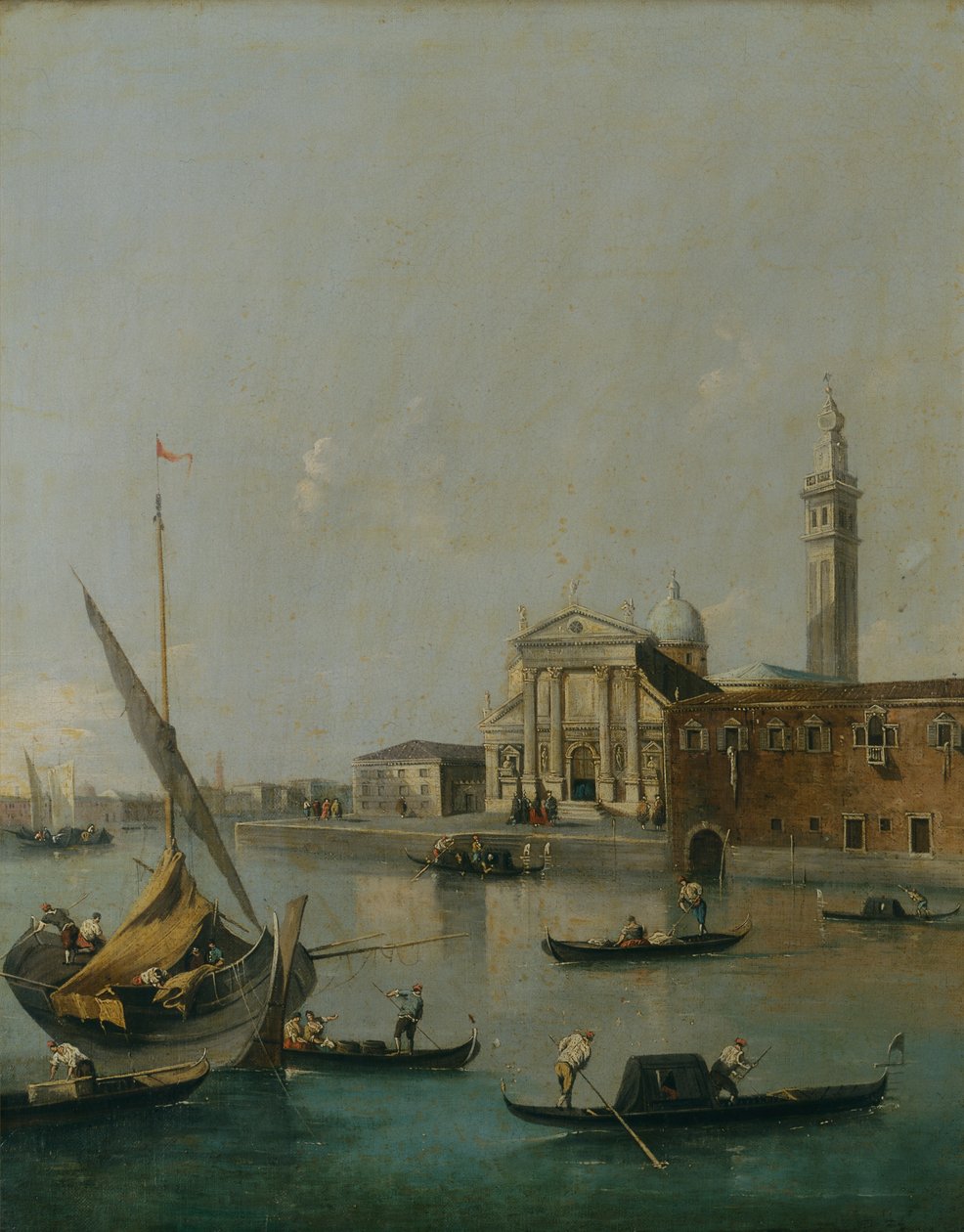 Benátky s dopravou (olej na plátně) od Francesco Guardi