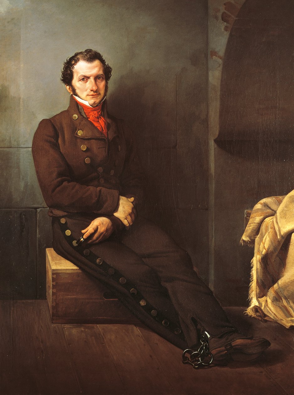 Hrabě Arese uvězněn od Francesco Hayez