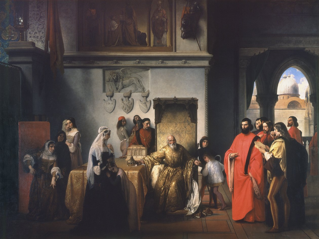 Odstranění doge Francesca Foscariho (Dva Foscari) od Francesco Hayez