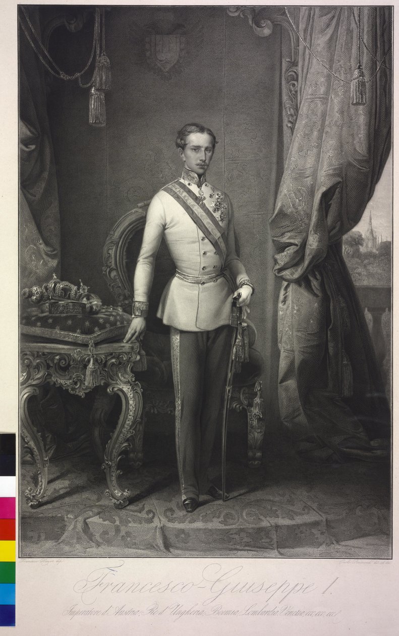 Rakouský císař František Josef I. od Francesco Hayez