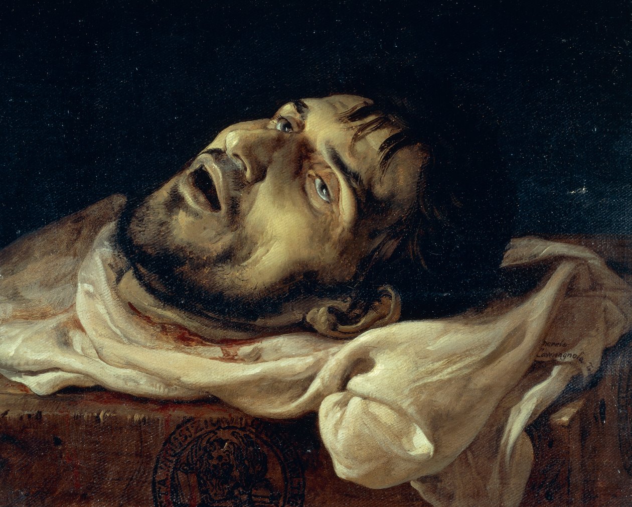 Hlava hraběte z Carmagnola od Francesco Hayez