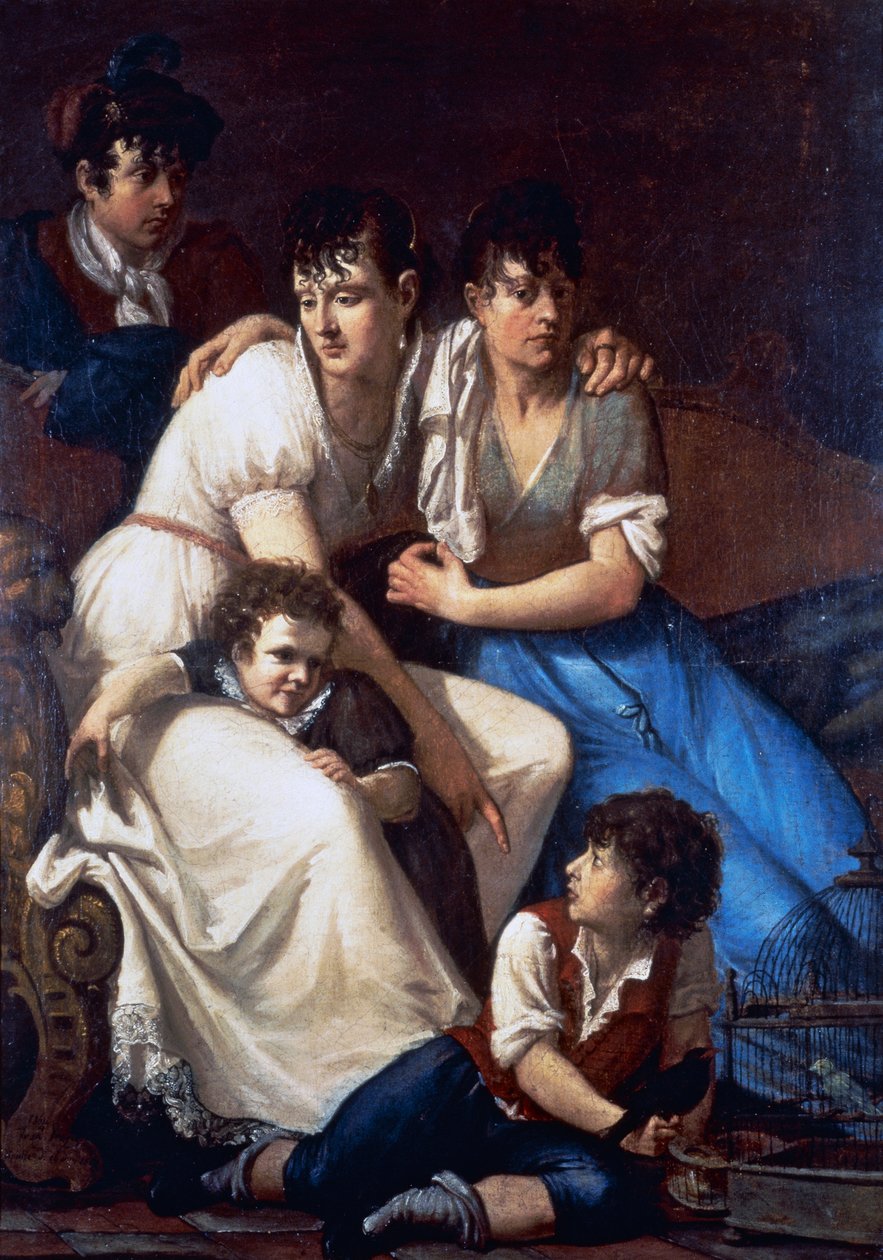 Portrét malířovy rodiny od Francesco Hayez
