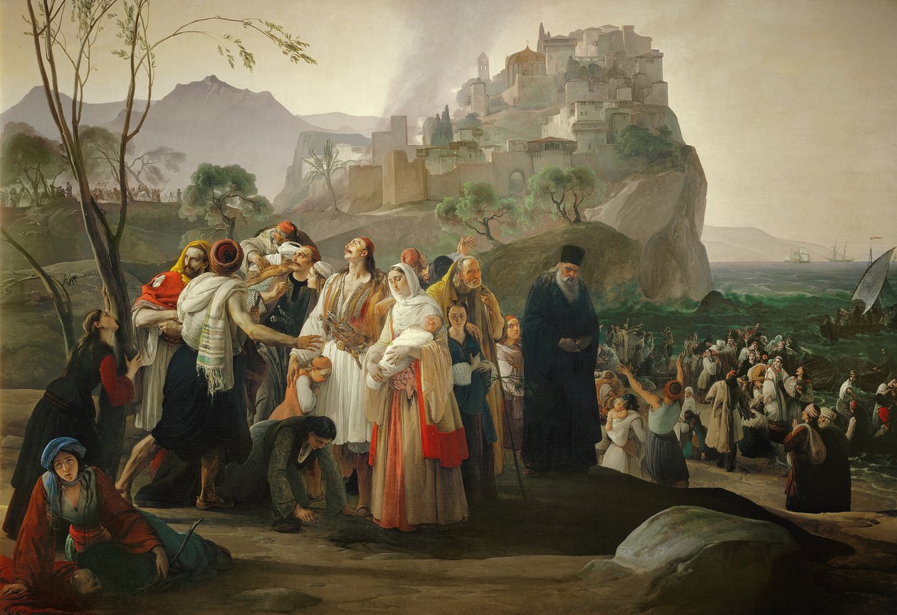 Uprchlíci z Pargy od Francesco Hayez