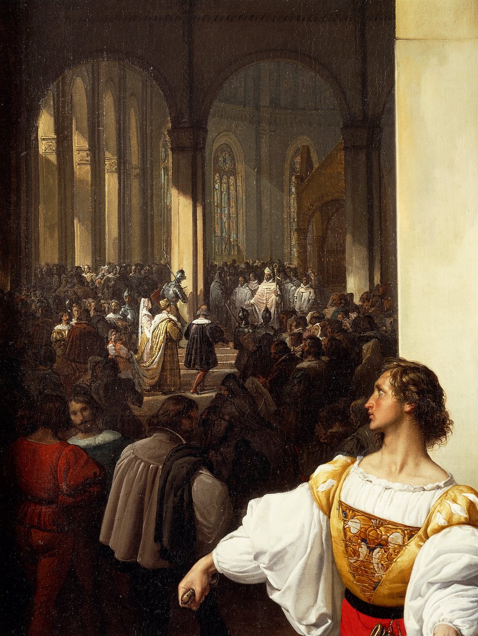 Spiknutí Lampugnani od Francesco Hayez