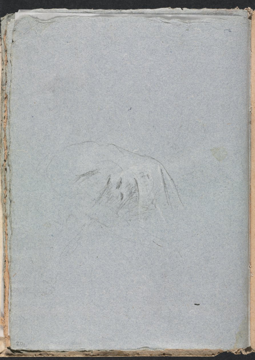 Verona Sketchbook: Drapery strana 20, 1760. od Francesco Lorenzi