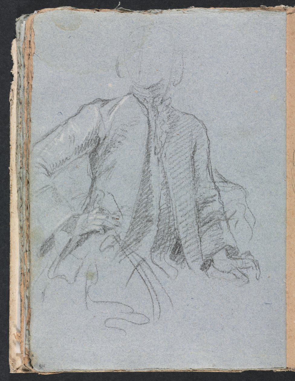 Verona Sketchbook: Gentleman strana 54, 1760. od Francesco Lorenzi