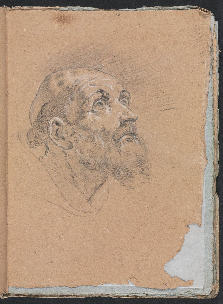 Verona Sketchbook: Monk strana 25, 1760. od Francesco Lorenzi