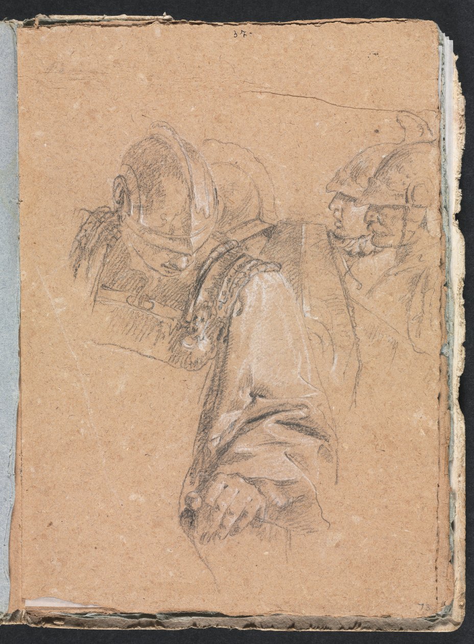 Verona Sketchbook: Vojáci (strana 73) od Francesco Lorenzi