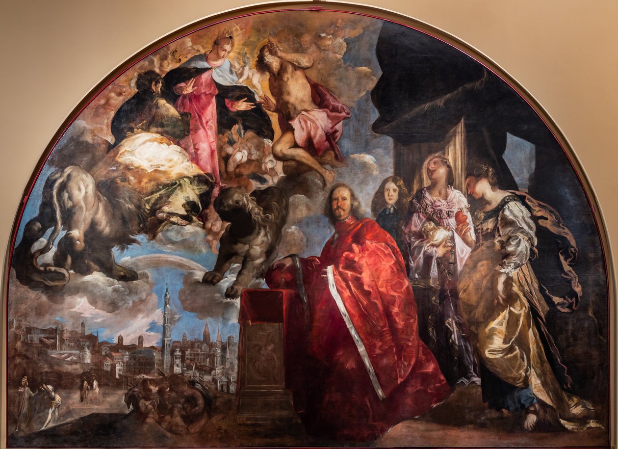 Glorifikace Podestà Girolamo Priuli od Francesco Maffei