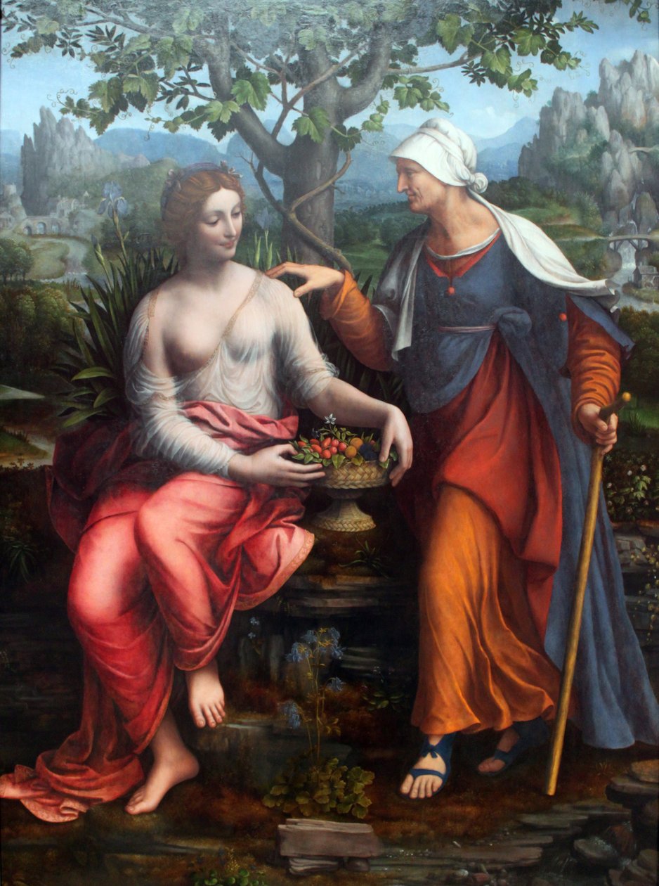 Vertumnus a Pomona od Francesco Melzi