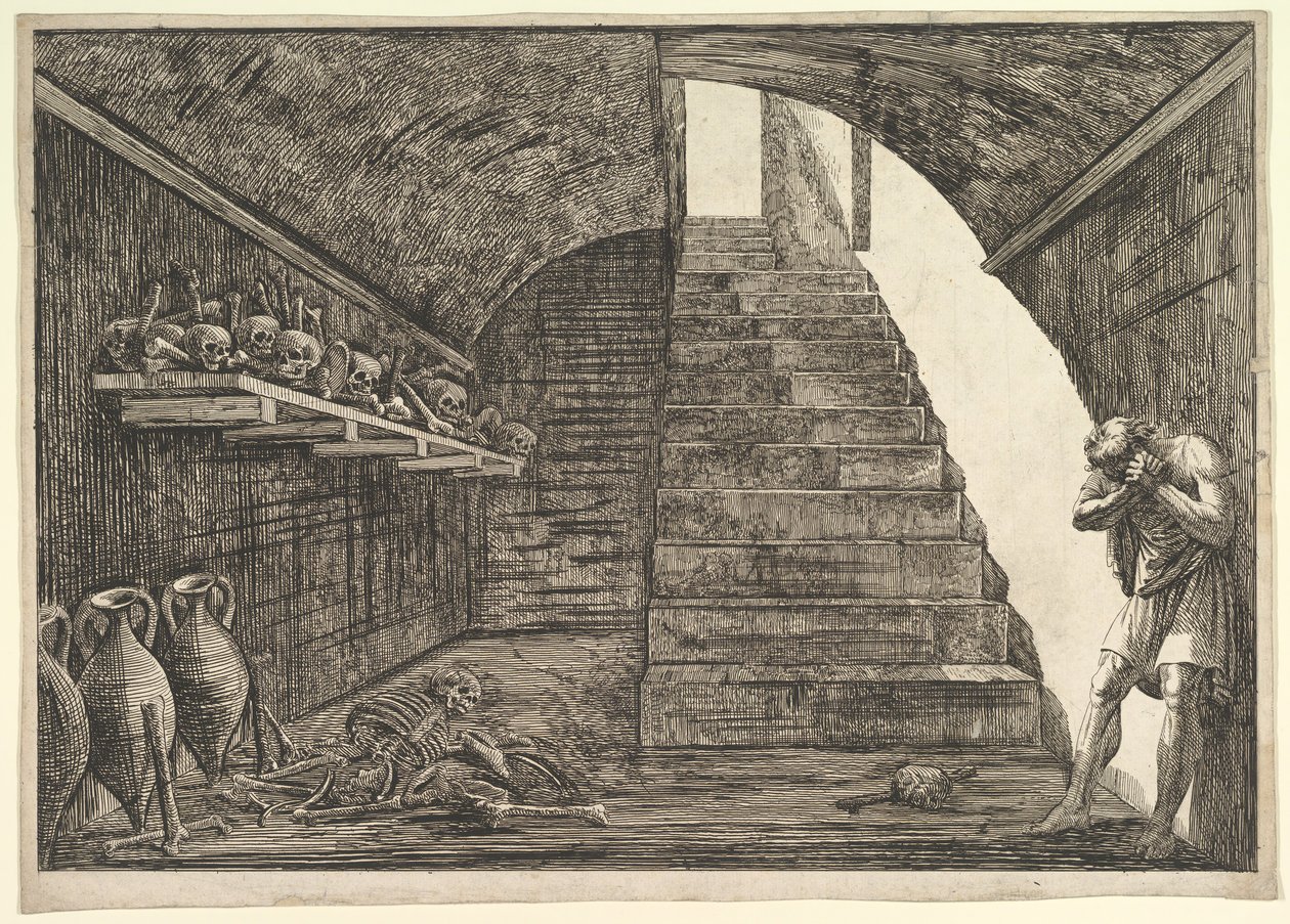 Vězeňská scéna.n.d. od Francesco Piranesi