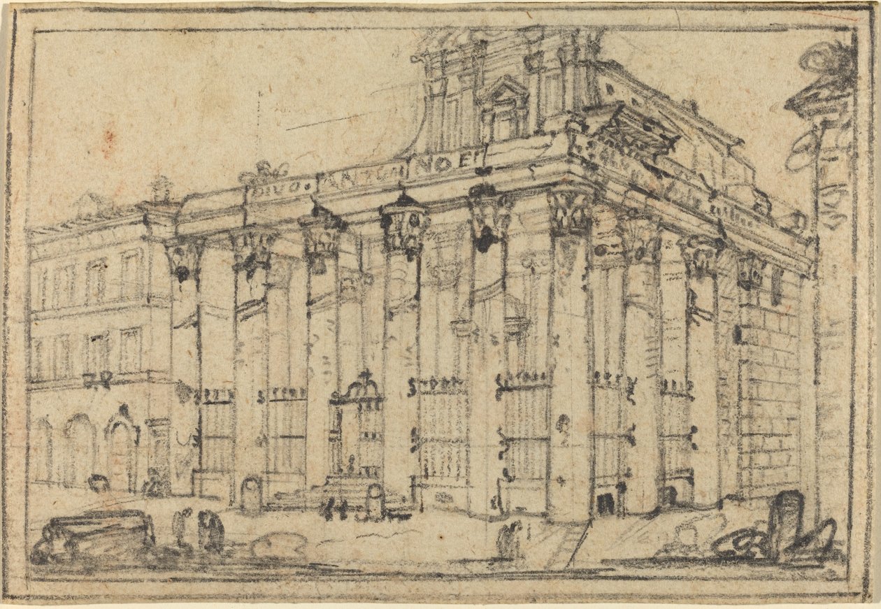 Chrám Antonina a Faustiny od Francesco Piranesi