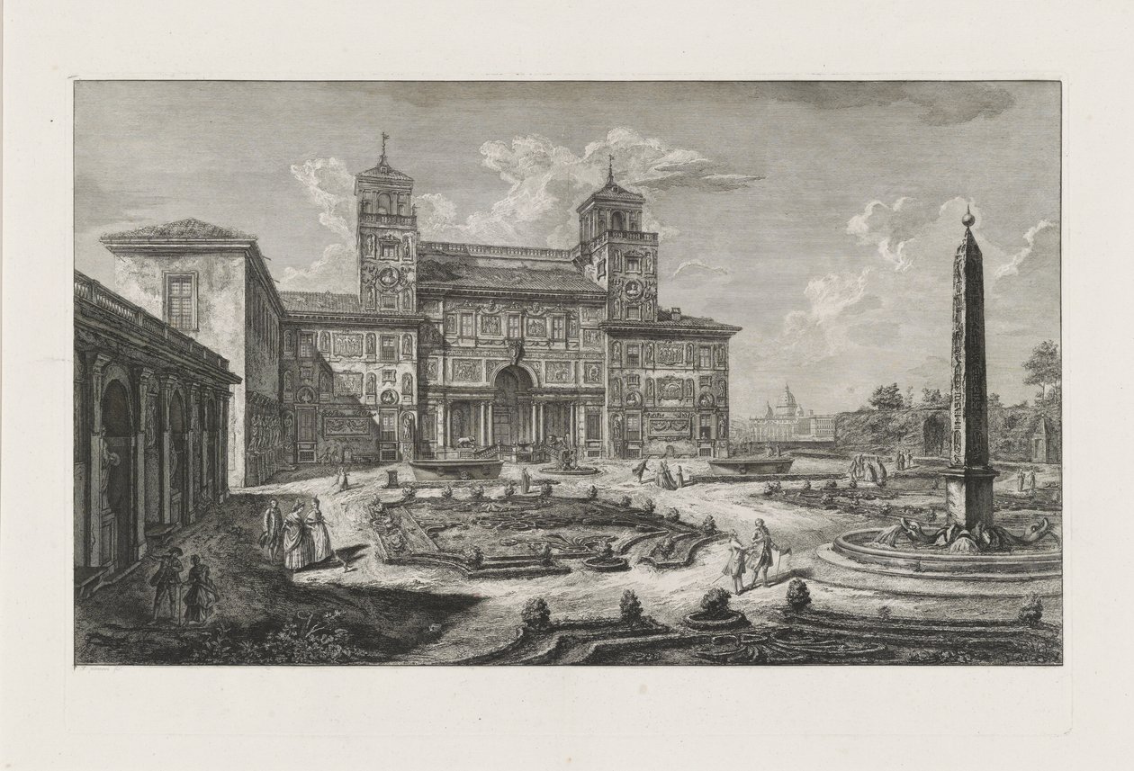 Vila Medici od Francesco Piranesi