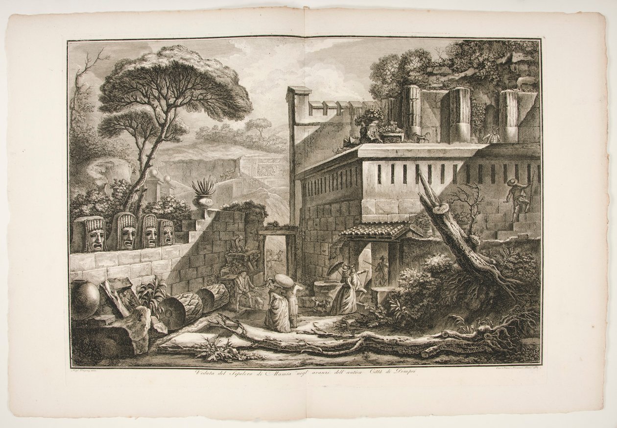 Pohled na hrob Marnia negl od Francesco Piranesi