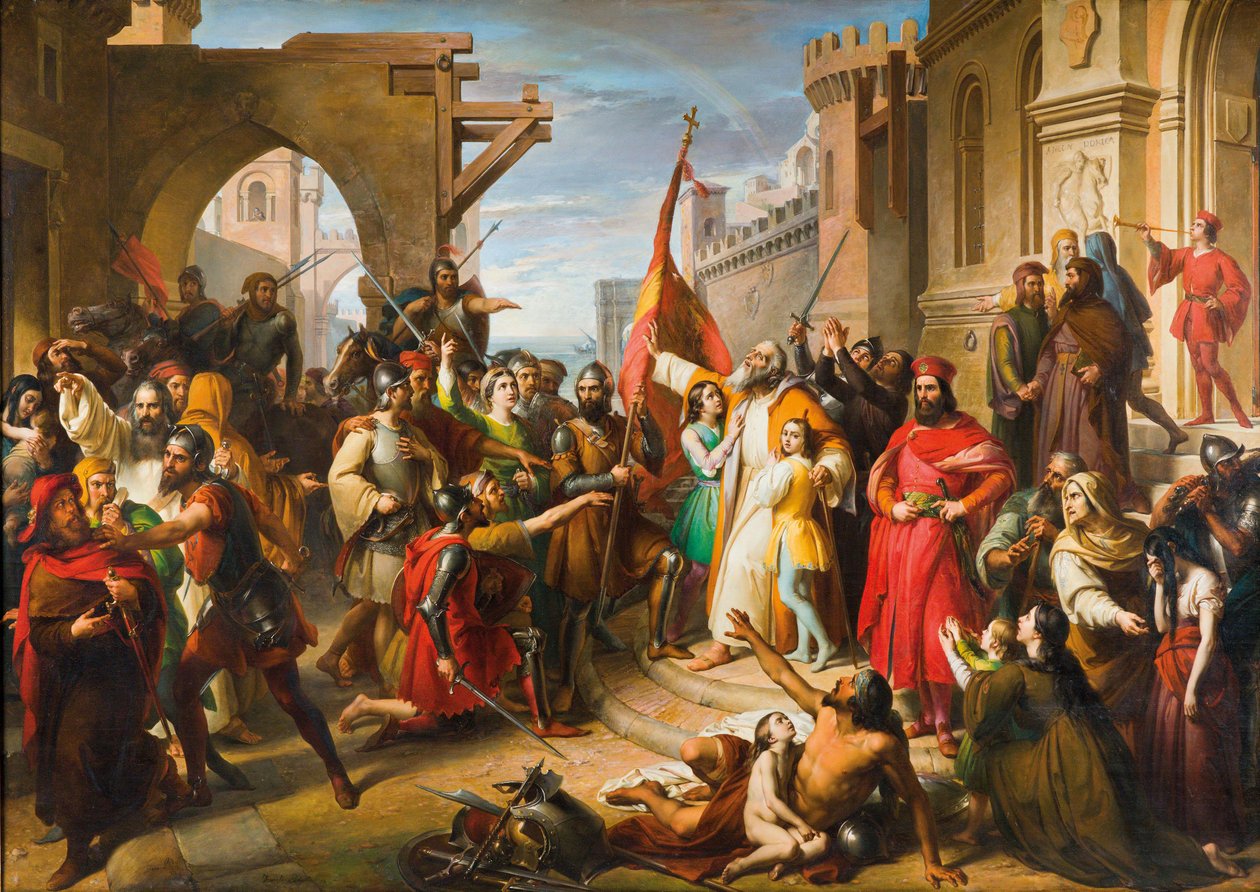 Přísaha Anconetanů, 50. léta 19. století. od Francesco Podesti