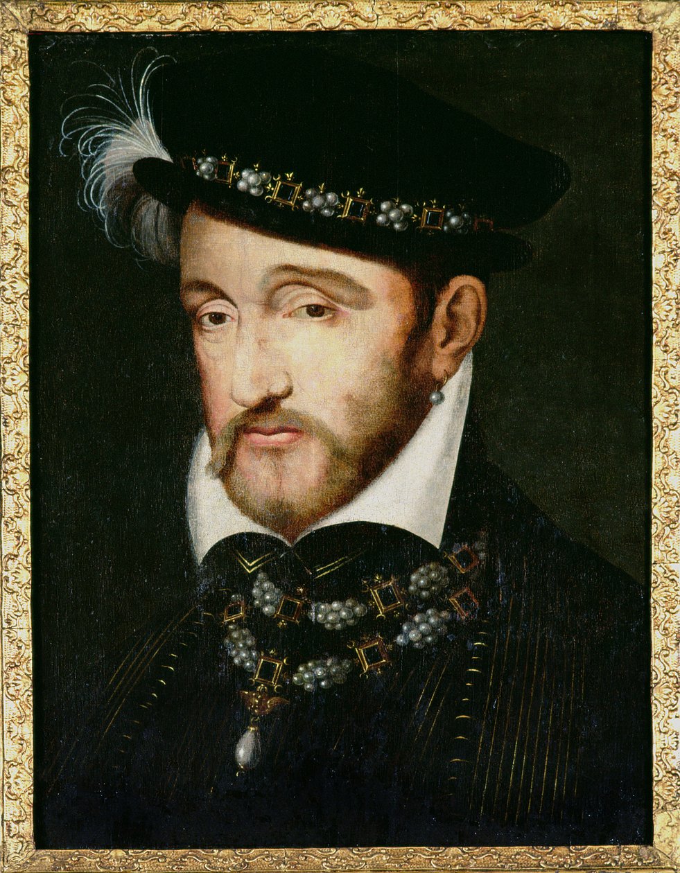 Portrét Jindřicha II. (1519-59) od Francesco Primaticcio