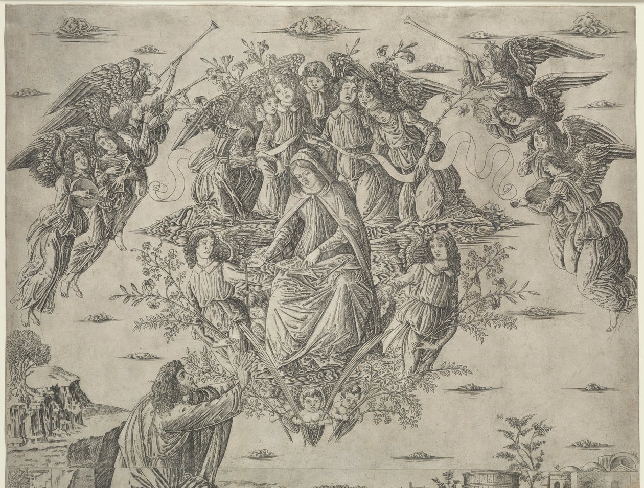 Nanebevzetí Panny Marie, c. 1495. od Francesco Rosselli