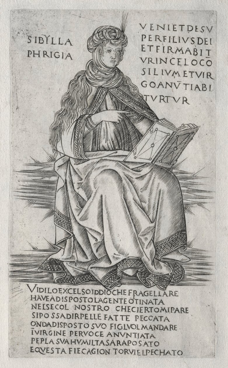 Sibyly: Frygická Sibyla, c. 1470-1480. od Francesco Rosselli