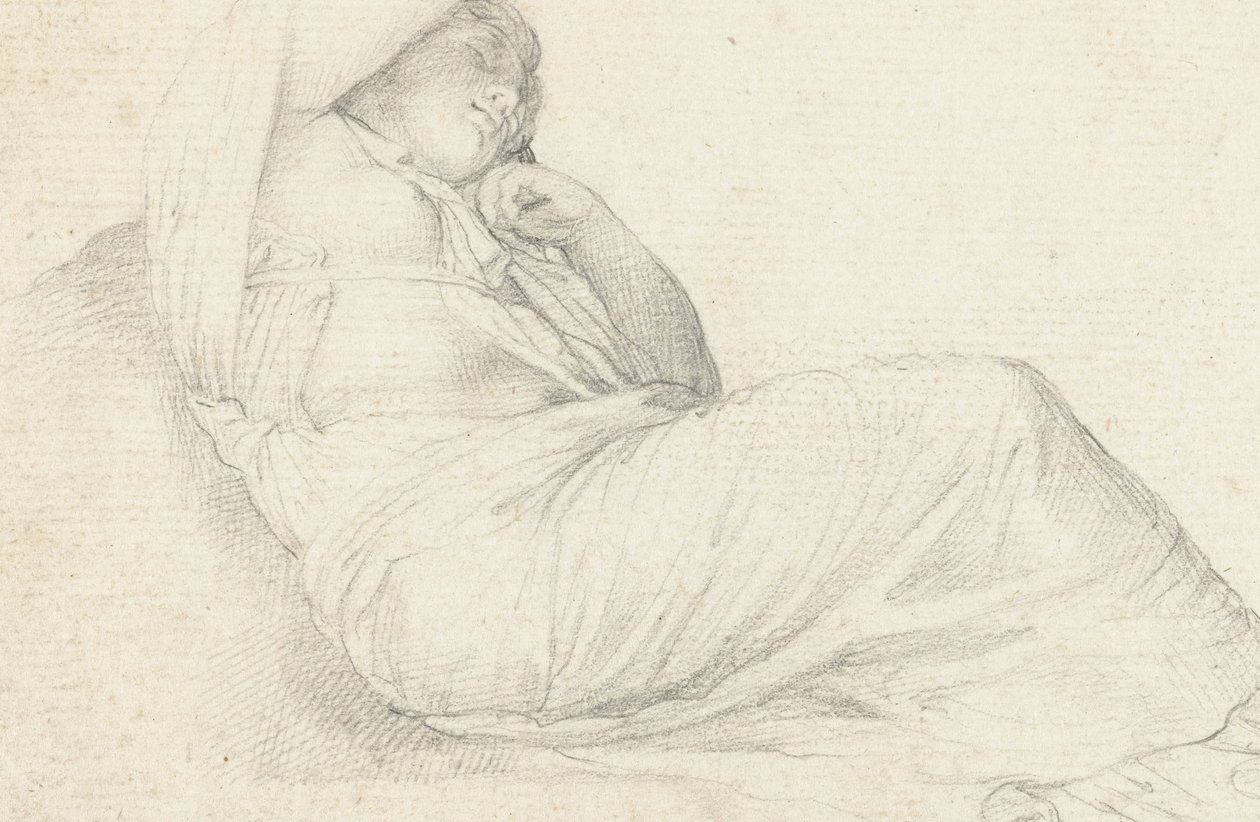 spící žena od Francesco Salviati