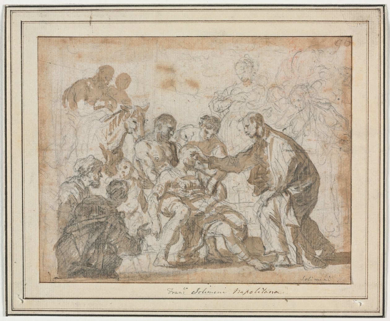 Zázrak svatého Maura od Francesco Solimena