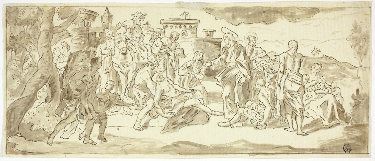 Kristus uzdravil chromého od Francesco Solimena