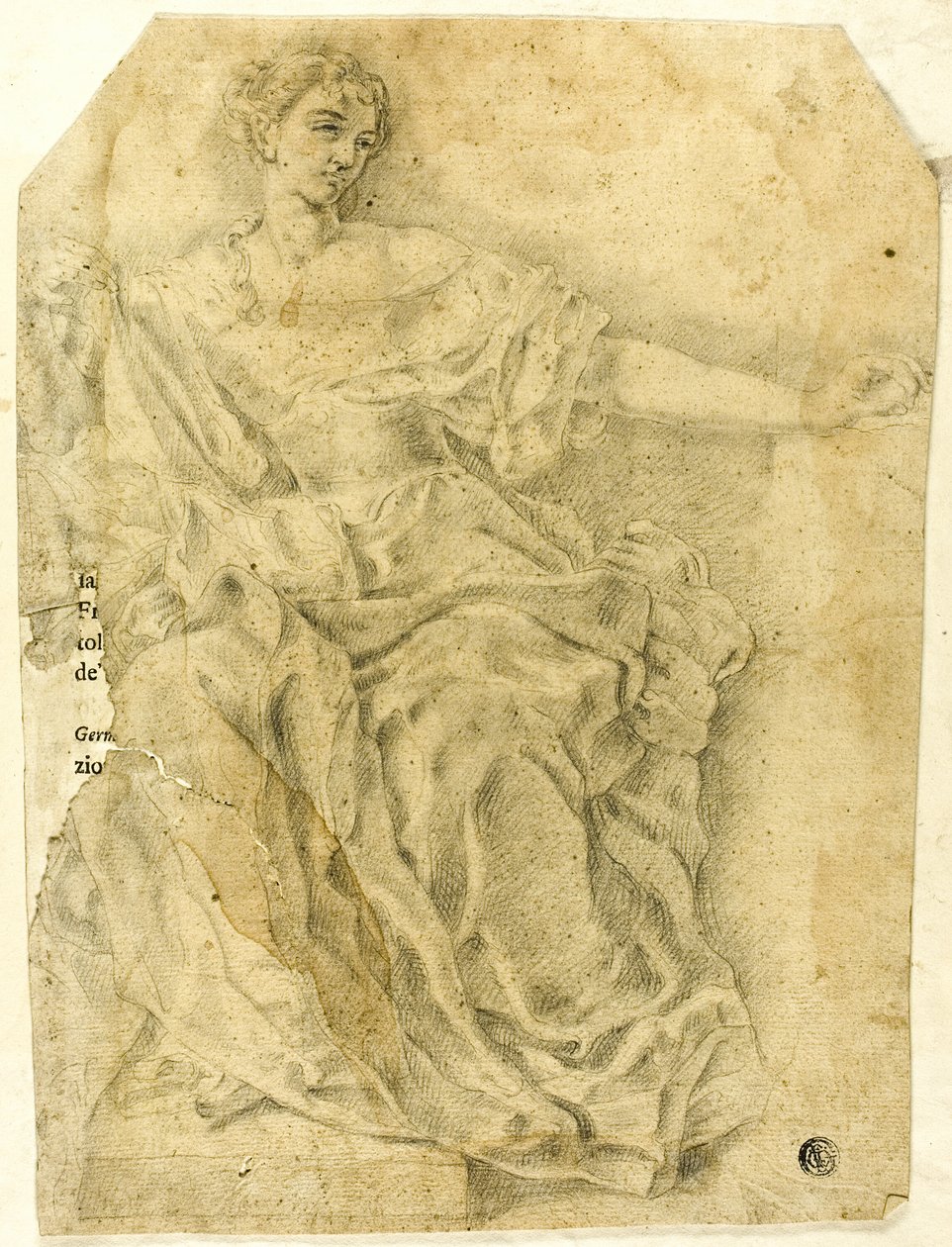 Sedící alegorická ženská postava od Francesco Solimena