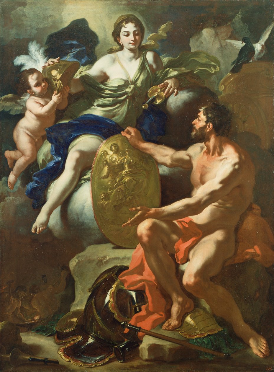 Venuše ve Vulkánově kovárně od Francesco Solimena